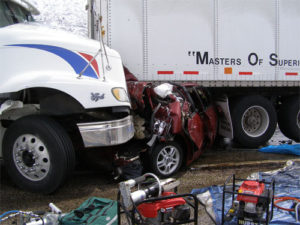 Cariati Law Toronto, Ontario Injury Lawyers Truck Accident Car Totaled in Truck Accident