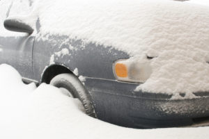 Cariati Law Toronto, Ontario Injury Lawyers Auto Accidents Car Covered in Snow