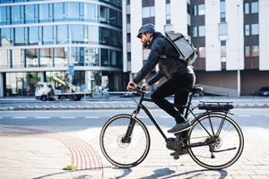 Bike crossing the street