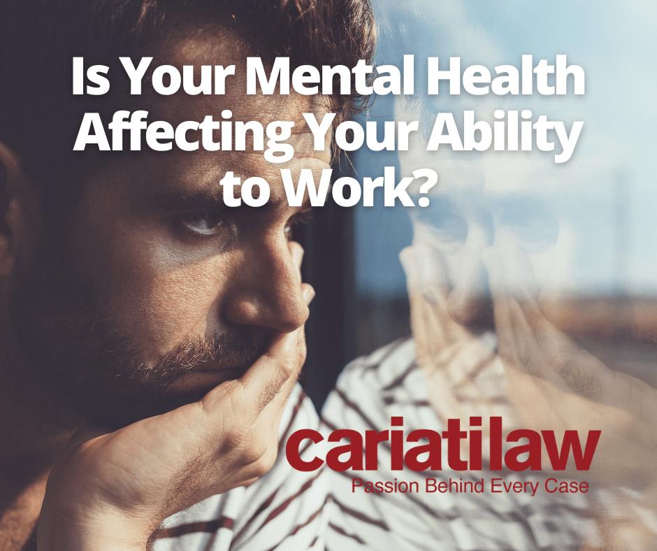 Is Your Mental Health Affecting Your Ability to Work in Ontario