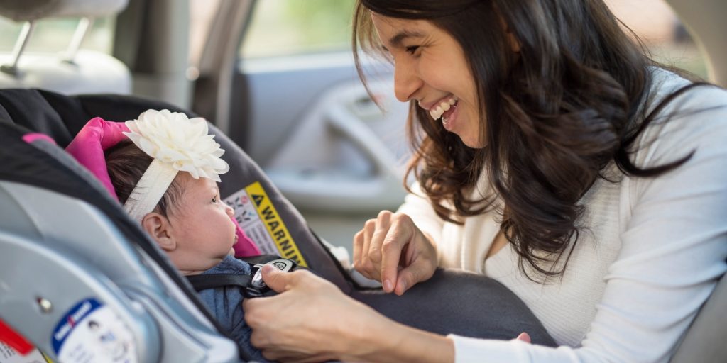 A rear facing car seat is for infants and will keep them safe.