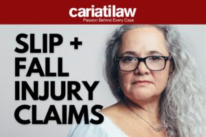 Slip and Fall Injury Claims in Ontario, Canada by Cariati Law, top-rated personal injury law firm.