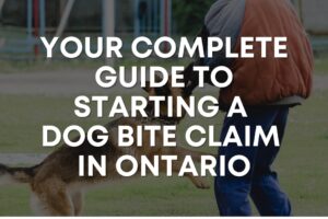 YOUR COMPLETE GUIDE TO STARTING A DOG BITE CLAIM IN ONTARIO